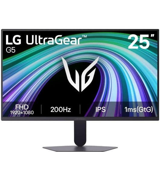 Монитор LG 24.4' (62.2 см) UltraGear 25G523B-B черный IPS LED 16:9 HDMI матовая 1000:1 300cd 178гр/178гр 1920x1080 200Hz FreeSync Premium DP FHD 3.5кг