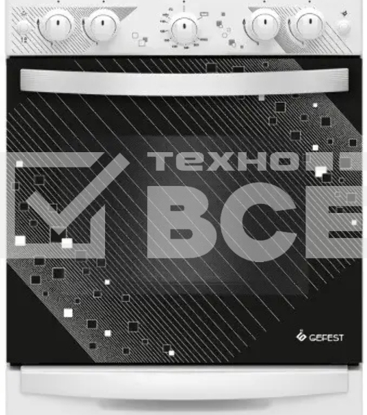 Плита газовая Gefest ПГ 5100-02 0309 белый, конфорок 4 шт, духовка 52 л, 50 см x 85 см x 58.5 см