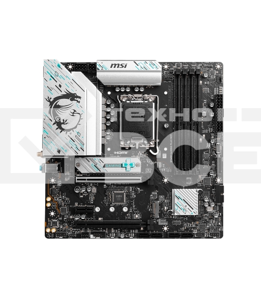 Материнская плата MSI B760M GAMING PLUS WIFI, LGA 1700, Intel B760, 4xDIMM DDR5, 4xSATA, 2xM.2, 1xPCI-E 4.0 x16, 1xPCI-E 3.0 x1, 2xHDMI, 2xDP, 1x 2.5Gb LAN, 2xUSB-A 3.2 Gen 2, 4xUSB 2.0, Micro-ATX