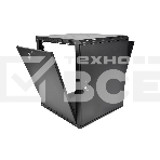 Шкаф телекоммуникационный настенный разборный ЦМО ЭКОНОМ 12U (600 x 350) дверь металл, черный (ШРН-Э-12.350.1-9005), фото4