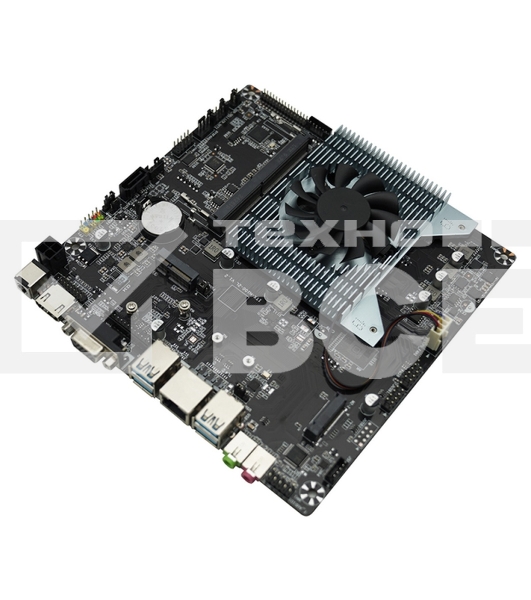 Материнская плата AFOX AFMIN100-1L-V2, Intel N100, SoC, 1xDDR4, 1xSATA, 1xM.2, 1xHDMI, 1xVGA, 1x 1Gb LAN, 2xUSB-A 2.0, 2xUSB-A 3.2 Gen 1, 2x3.5 мм, 7.1, Thin Mini-ITX
