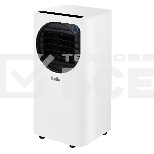 Кондиционер мобильный Ballu Eclipse BPAC-10 EPW/N6 10000 BTU, 24 м², 50 дБ, охлаждение, осушение, белый
