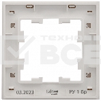 Рамка 1-местная IEK BRITE РУ-1-Бр DECOR рифленый белый, фото2