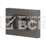 Розетка Intro Accent 6-205-09 двойн. 2X2P+E Schuko 16А-250В IP20 СУ AL/CU титан Б0063500, фото3