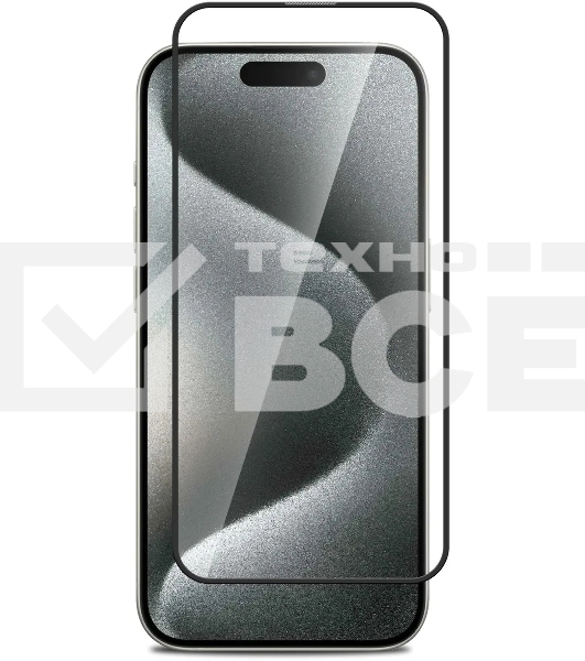 Защитное стекло для экрана BoraSCO прозрачный для Apple iPhone 15 Plus 2.5D антиблик. 1шт. (72402)