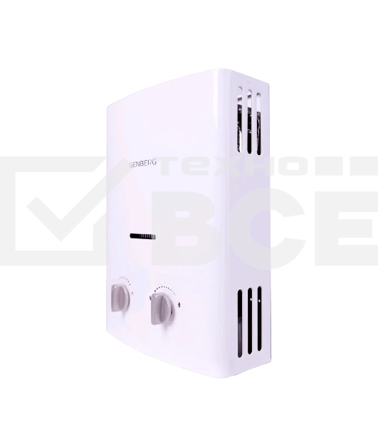 Водонагреватель GENBERG 105.01 Бездымоходный 5 л. Белая