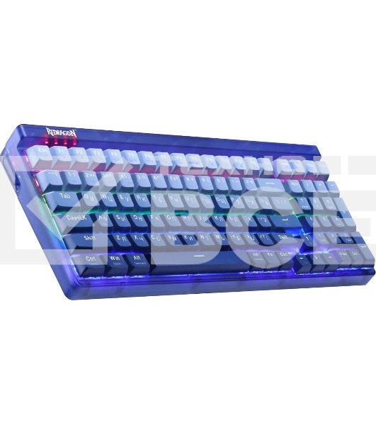 Клавиатура беспроводная Redragon Garen Pro RU RGb, бел/син, градиент,BT+2.4