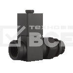 Набор дизайн-вентилей CUBE, прямой черный 1/2