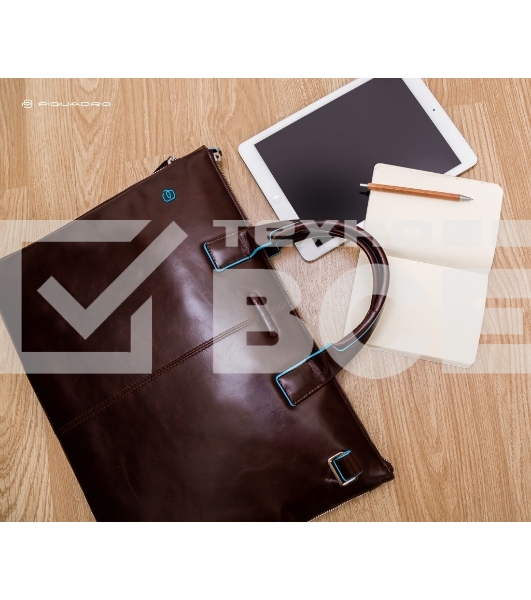 Сумка для ноутбука Piquadro Blue Square CA4021B2/MO коричневый натур.кожа