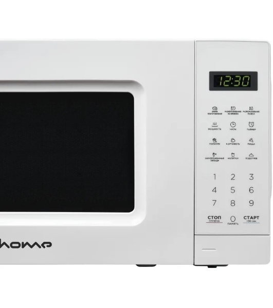 Микроволновая печь HOME HDM207BW белый, 20 л, 700 Вт, переключатели - сенсор