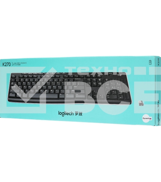 Клавиатура беспроводная Logitech Keyboard K270 Wireless 920-003757/920-003058