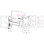 Кронштейн Arm media MARS-2 черный, 10'-32', наклонно-поворотный от стены 44-282мм VESA 100х100мм, до 20 кг, настенный, фото5