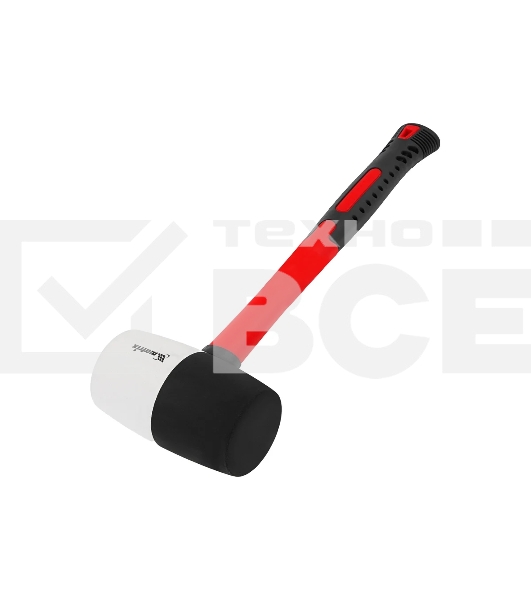 Киянка резиновая Matrix 11173, 910 г, черно-белая резина, фибергласовая рукоятка