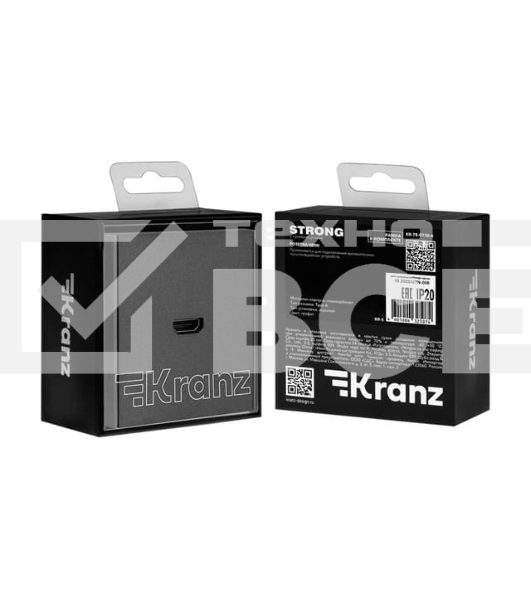 Розетка Kranz STRONG HDMI с/у графит