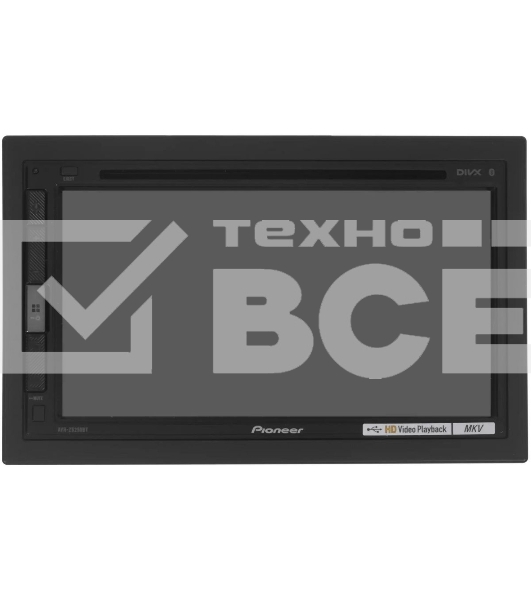 Автомагнитола Pioneer AVH-Z5250BT, 2 DIN, 6.8', CD, Bluetooth, USB Type-A, AUX, CarPlay, пульт ДУ