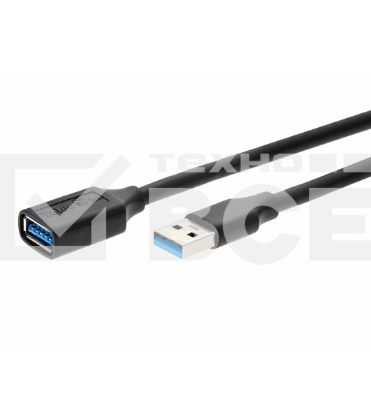 Кабель удлинительный USB3.0 Am-Af 5m Telecom черный (TUS708-5M)