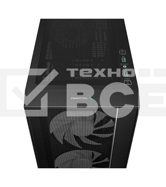 Компьютерный корпус Deepcool MATREXX 55 MESH V4 без БП, боковое окно (закаленное стекло), 3xARGB LED 140мм вентилятора спереди, 1xARGB LED 120мм вентилятор сзади, черный, ATX