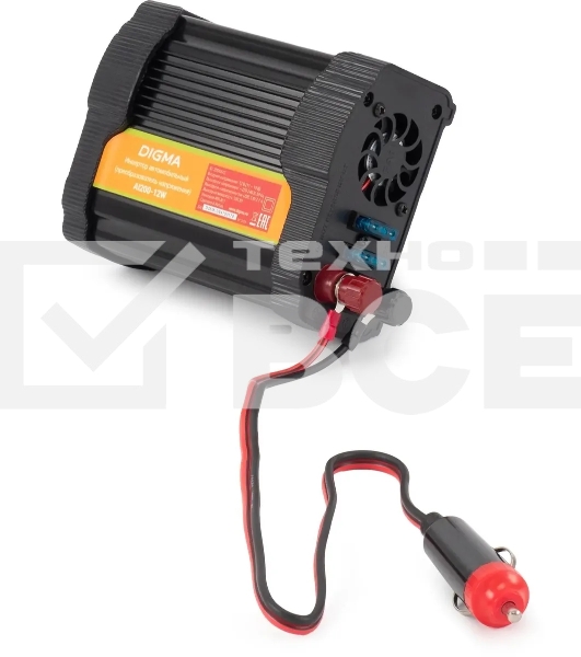 Автоинвертор Digma AI200-12W 200Вт