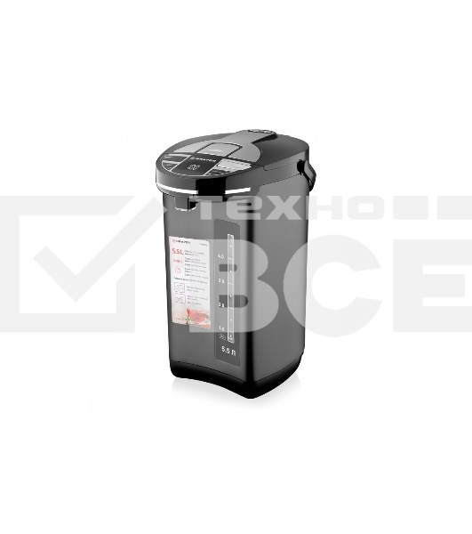 Термопот BRAYER BR1091, 1450 Вт, 5,5 л, 2 спос.подач.воды, LCD-дисп, поддерж.темпер,блокировка