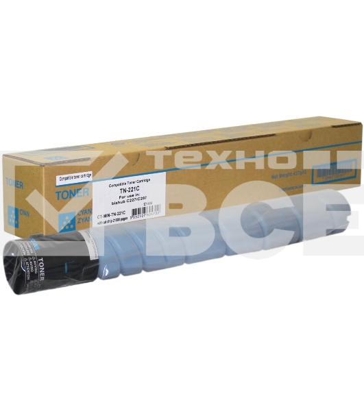 Картридж лазерный ELP TN-221C голубой (21000 стр) для Konica-Minolta bizhub C227/C287