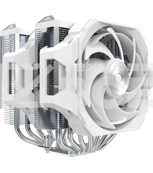 Кулер для процессора Alseye W700-W(USA) белый, 120 мм, алюминий/медь, 2200 об/мин, 35.3 дБ, 4 pin, 230 Вт, 159 мм