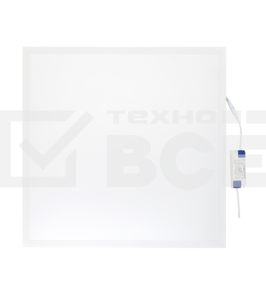 Светильник светодиодный ДВО CP 10 R 36W OP 865 W60L60 595х595х26мм 36Вт 6500К IP40/IP20 встраив. бел. панель Русский Свет 14061023060