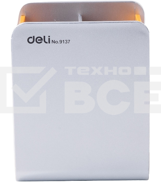 Подставка Deli E9137 для письменных принадлежностей 90х80х110мм ассорти пластик