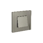 Вывод кабеля IEK FORTE&PIANO FP542 сталь, фото 1