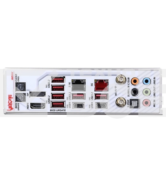 Материнская плата Colorful iGame Z890 VULCAN W V20, LGA 1851, Intel Z890, 4xDDR5, 5xM.2, 6xSATA, 2xPCIe 5.0 x16, 1xPCIe 4.0 x4, 1xHDMI, 1xDP, 1x 2.5Gb LAN, 1x 5Gb LAN, 6xUSB-A 3.2 Gen 2, 2xUSB-C 3.2 Gen 2, 1xUSB-C 3.2 Gen 2x2, 5x3.5 мм, 7.1, E-ATX