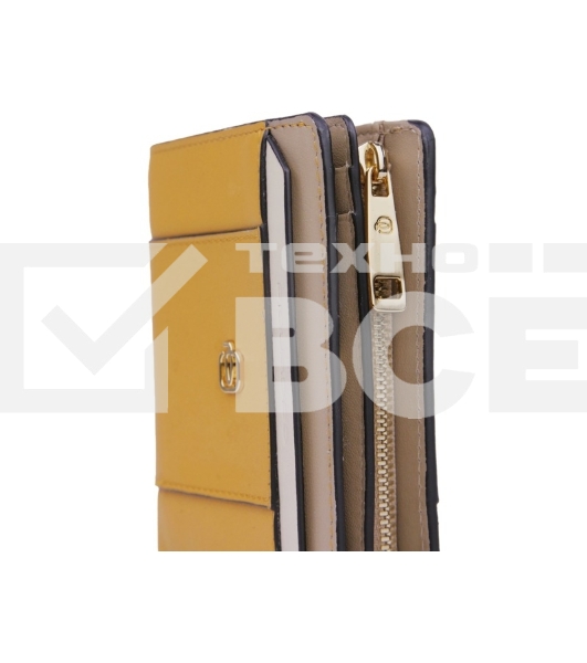 Кошелек женский Piquadro Circle PD6660W92R/GBE шафрановый/бежевый натур.кожа
