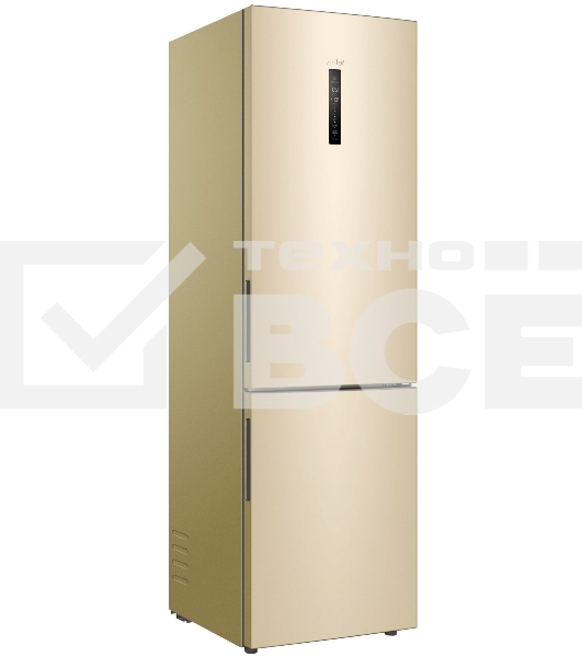 Холодильник Haier C4F640CGGU1 золотистый двухкамерный 285/115л морозилка снизу, No Frost