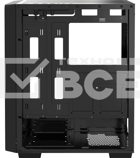 Компьютерный корпус Ocypus Gaммa C60 BK ATX/win/black/no PSU/Tempered Glass