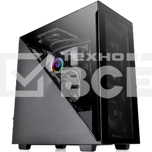 Компьютерный корпус Thermaltake Divider 300 TG черный без БП ATX 2x120мм 2xUSB 3.0 1xUSB3.1 audio front door bott PSU