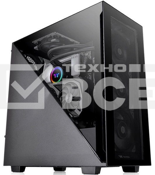Компьютерный корпус Thermaltake Divider 300 TG черный без БП ATX 2x120мм 2xUSB 3.0 1xUSB3.1 audio front door bott PSU