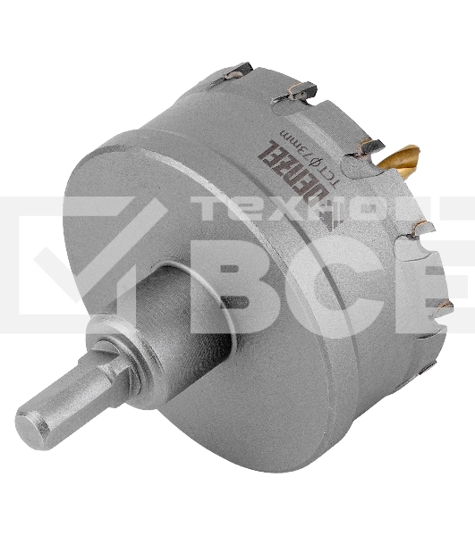 Коронка по металлу Denzel твердосплавная, 73 мм