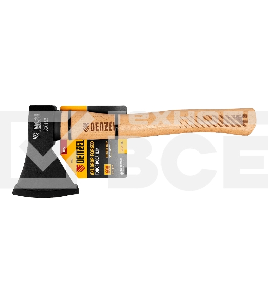 Топор Denzel 600 г, кованый, буковое топорище