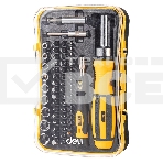 Набор прецизионных отвертокDeli DL3565 65 предметов Материал бит Cr-v. Пластиковый кейс., фото4