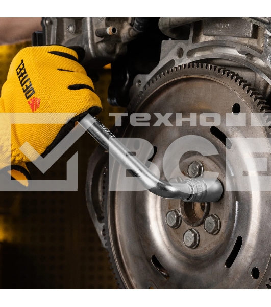 Вороток Г-образный Denzel 250x50 мм, квадрат 1/2