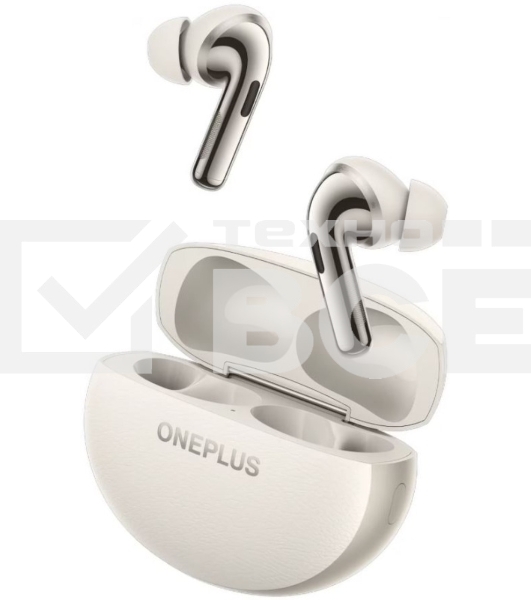 Наушники TWS OnePlus Buds Pro 3 E512A белый (лунный), внутриканальные, Bluetooth, активное шумоподавление, беспроводная зарядка, до 10 ч