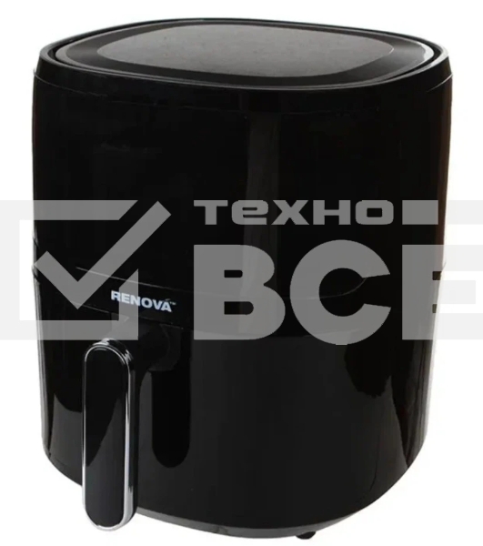 Аэрогриль Renova AF5-DTB1 черный, 1500 Вт, 5 л, сенсор, 12 программ