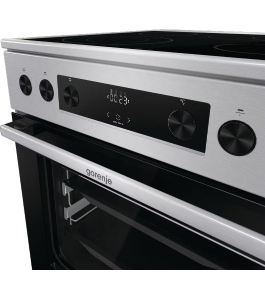 Плита электрическая Gorenje GECS6C70XPA нержавеющая сталь, конфорок 4 шт, духовка 71 л, 60 см x 85 см x 60 см