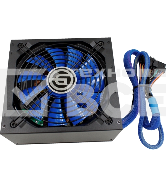 Блок питания Ginzzu MC600, 600Вт, 80 PLUS Bronze, 140мм, модульный, черный