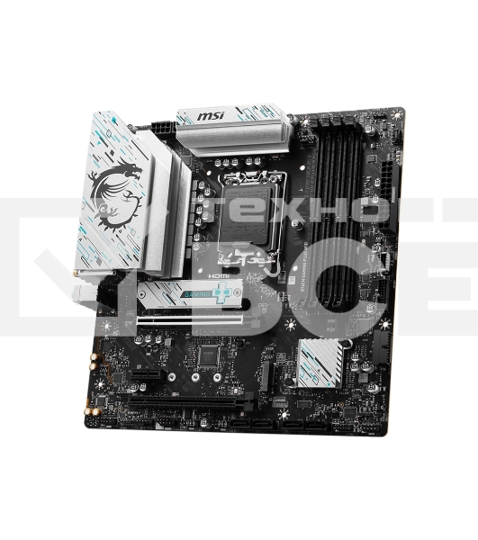 Материнская плата MSI B760M GAMING PLUS WIFI, LGA 1700, Intel B760, 4xDIMM DDR5, 4xSATA, 2xM.2, 1xPCI-E 4.0 x16, 1xPCI-E 3.0 x1, 2xHDMI, 2xDP, 1x 2.5Gb LAN, 2xUSB-A 3.2 Gen 2, 4xUSB 2.0, Micro-ATX
