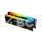 Оперативная память Kingston Fury Beast, DDR4, 32GB (2x16GB), 3200MHz, CL16, с радиатором, RGB, чёрный, фото3
