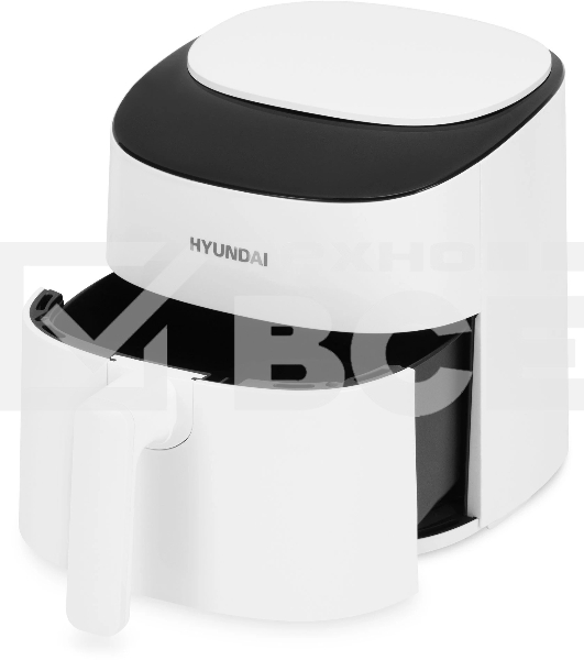 Аэрогриль Hyundai HYF-4055, 1500Вт, белый/черный