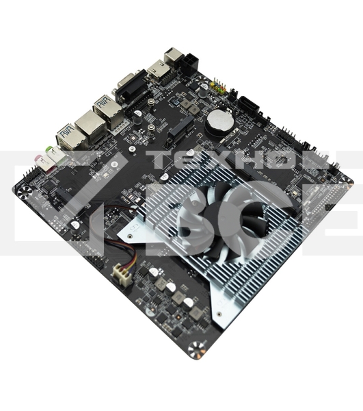Материнская плата AFOX AFMIN100-1L-V2, Intel N100, SoC, 1xDDR4, 1xSATA, 1xM.2, 1xHDMI, 1xVGA, 1x 1Gb LAN, 2xUSB-A 2.0, 2xUSB-A 3.2 Gen 1, 2x3.5 мм, 7.1, Thin Mini-ITX