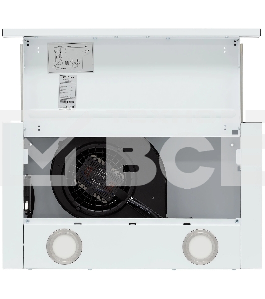 Вытяжка встраиваемая Krona Kamilla T 500 белый/серый, 50 см, 500 куб. м/ч, 46 дБ