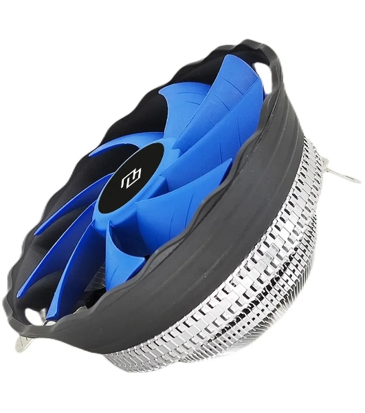 Кулер Digma D-CPC95-PWM2 синий/черный 120мм алюминий 1500rpm 29db 4-pin 95W 66мм