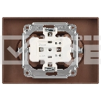 Розетка Intro Accent 6-205-09 двойн. 2X2P+E Schuko 16А-250В IP20 СУ AL/CU титан Б0063500, фото4