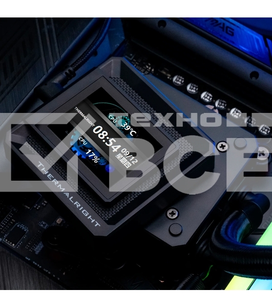 Водяное охлаждение для процессора Thermalright Frozen Warframe SE 240 ARGB Black (240mm, LED temp., Black, ARGB/ Fans: 2x120mm, 70.84CFM, 29.8dBA, 2000RPM/ Pump height 59mm, Rad thickness 27mm/ S: 1851, 1700, 1200, 115X, AM5, AM4)